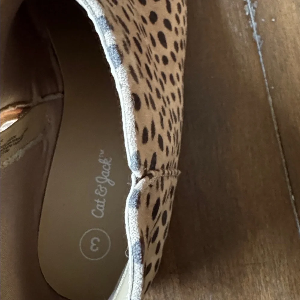 New Size 3 Cat & Jack spotted animal print cheetah jaguar safari boots